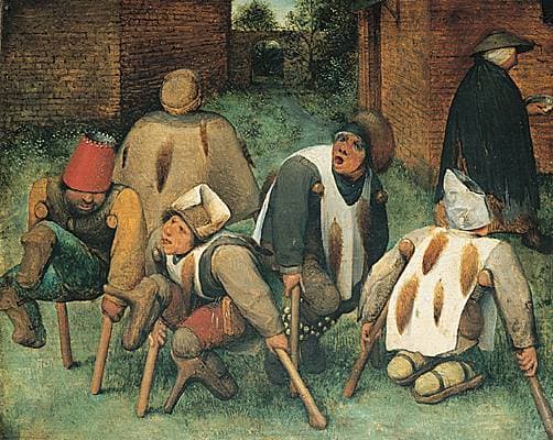 Bruegel l'Ancien, <i>les Mendiants</i>