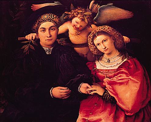 Lorenzo Lotto, <i>Maître Marsilio et son épouse</i>