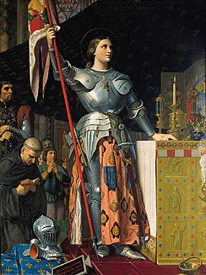 Ingres, <i>Jeanne d'Arc lors du sacre de Charles VII dans la cathédrale de Reims</i>
