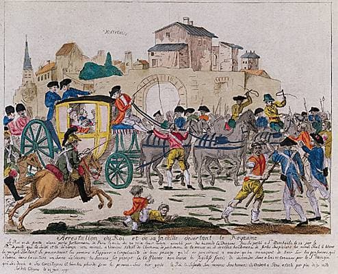 Arrestation de Louis XVI et de sa famille à Varennes