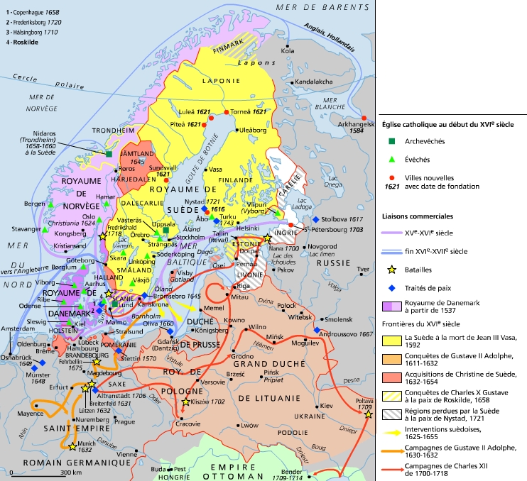 La Scandinavie et les régions baltiques