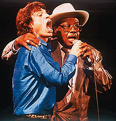 Mick Jagger et Jimmy Rogers