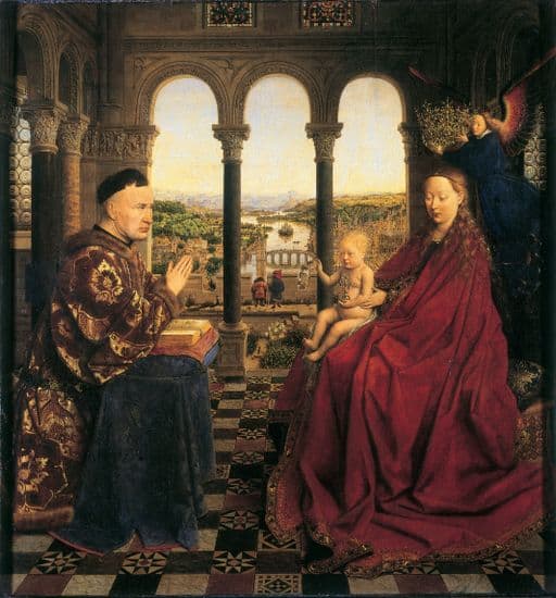 Jan van Eyck, la Vierge du chancelier Rolin