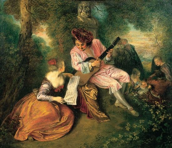 Antoine Watteau, <i>la Gamme d'amour</i>