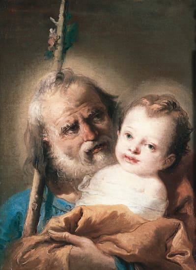Giandomenico Tiepolo, <i>Saint Joseph et l'Enfant Jésus</i>