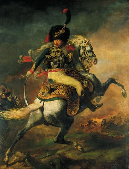 Théodore Géricault, <i>Officier de chasseur à cheval de la garde impériale chargeant</i>