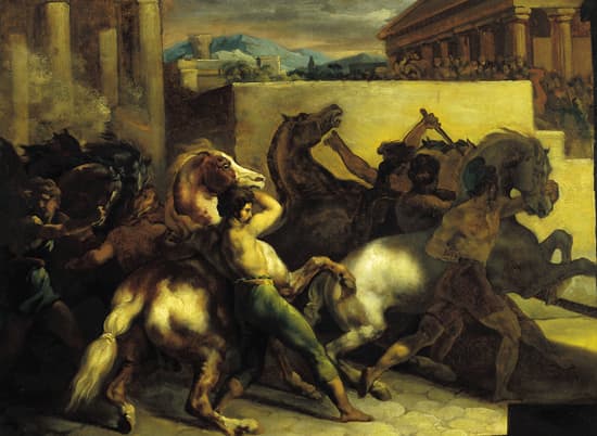 Théodore Géricault, <i>Course de chevaux libres à Rome</i>