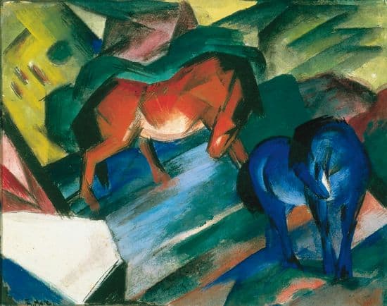 Franz Marc, Cheval rouge et cheval bleu