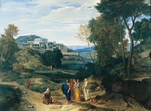 Francisque Millet, Paysage avec le Christ et la Cananéenne