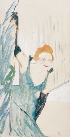 Henri de Toulouse-Lautrec, Yvette Guilbert saluant le public