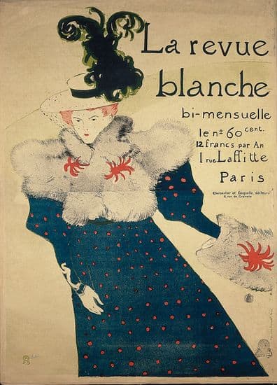 Henri de Toulouse-Lautrec, couverture de <i>la Revue blanche</i>