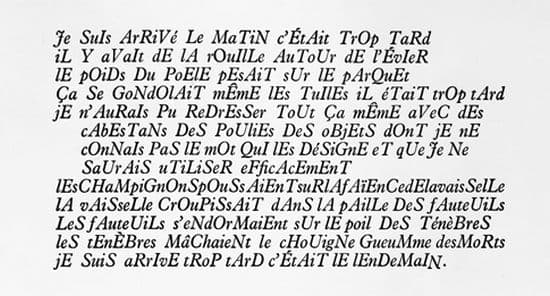 Raymond Queneau, <i>Variations typographiques sur deux poèmes</i>