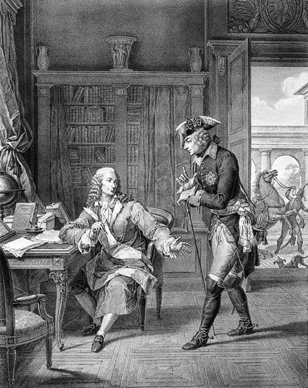 <i>Voltaire recevant la visite de Frédéric II</i>
