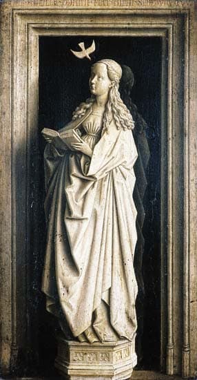 Jan Van Eyck, <i>Vierge de l'Annonciation</i>