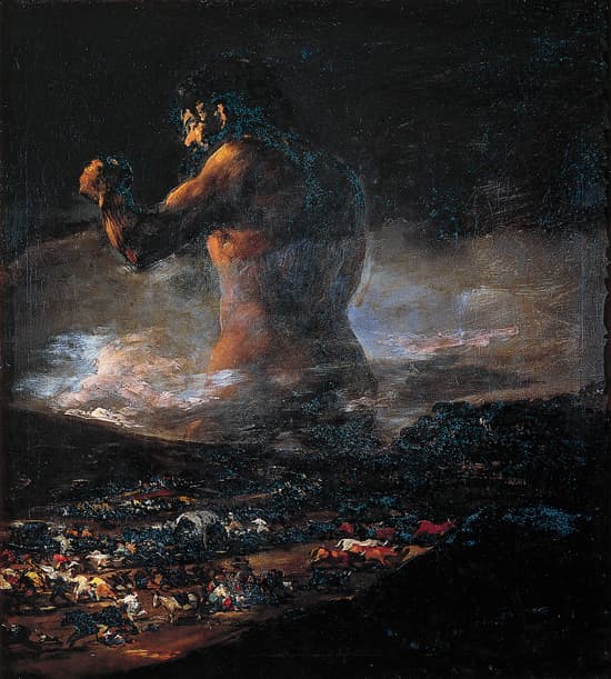 Francisco de Goya, <i>le Colosse ou la Panique</i>