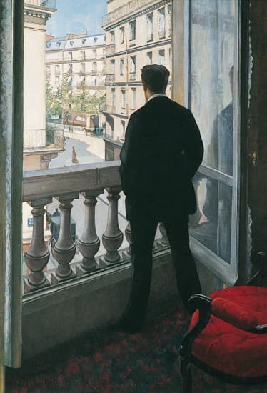 Gustave Caillebotte, <i>Jeune homme à sa fenêtre</i>