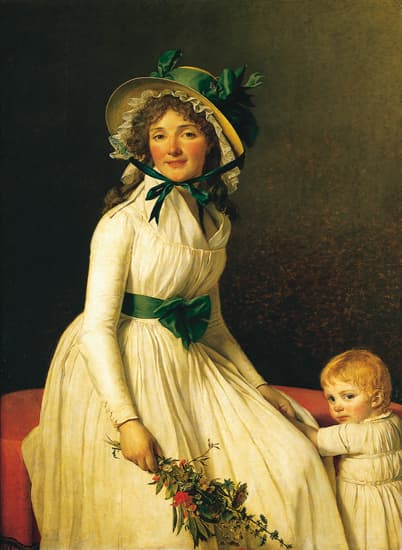 Louis David, <i>Émilie Sériziat et son fils</i>