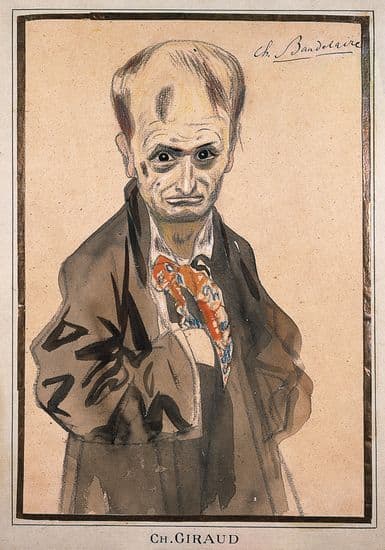 Caricature de Charles Baudelaire