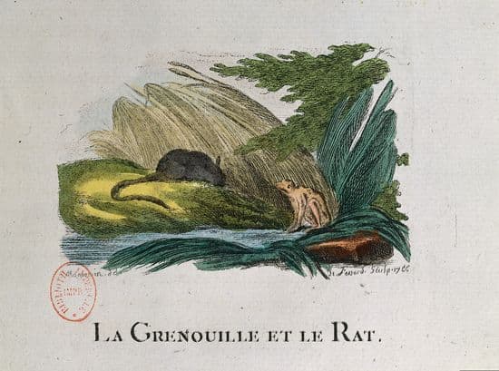 Jean de La Fontaine, la Grenouille et le Rat