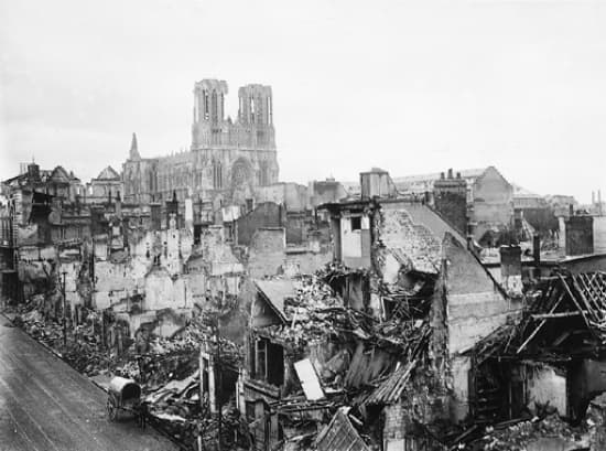 Bombardement de Reims durant la Première Guerre mondiale