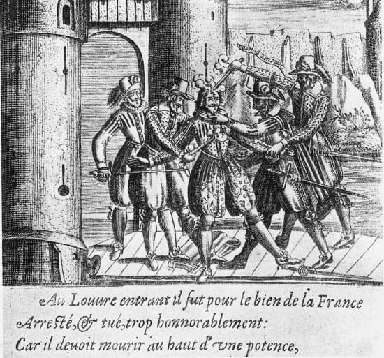 Assassinat de Concini dans la cour du Louvre (24 avril 1617)