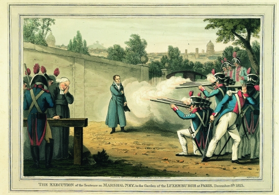 <i>L'Exécution du maréchal Ney, dans le jardin du Luxembourg à Paris, le 8 decembre 1815</i>