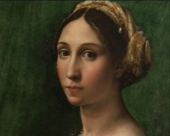 Raffaello Santi, dit Raphael,  Portrait de jeune femme.