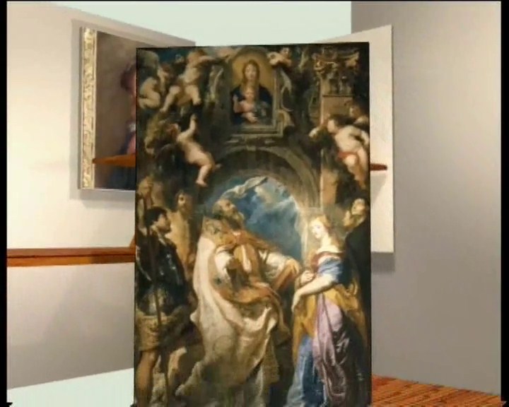 Rubens, Saint Grégoire Pape entouré de saints et de saintes, vénérant l'image miraculeuse de la Vierge à l'Enfant, dite de Santa Maria in Vallicella