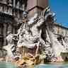 Le Bernin, fontaine des Quatre-Fleuves, Rome