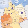 Allemagne, la densité de la population