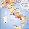Italie, grandes villes et densité de population