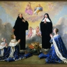 Anne d'Autriche et ses enfant présentés à la Trinité