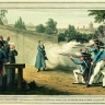 L'Exécution du maréchal Ney, dans le jardin du Luxembourg à Paris, le 8 decembre 1815