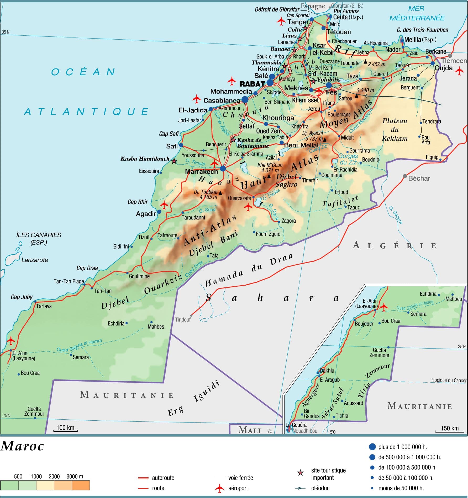 carte du maroc