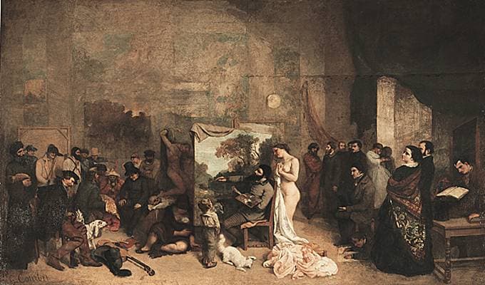 Gustave Courbet, <i>l'Atelier du peintre</i>