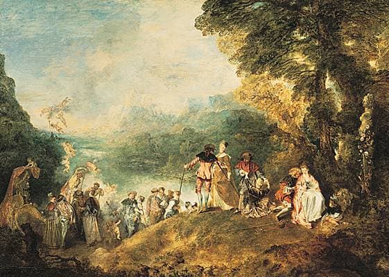 Antoine Watteau, <i>Pèlerinage à l'île de Cythère</i>