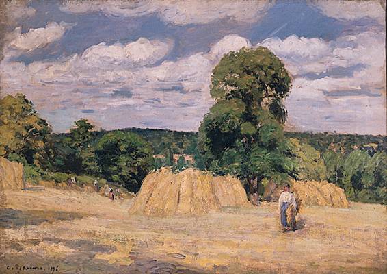 Camille Pissarro、Soleil couchant et brou - rentrastockholm.se