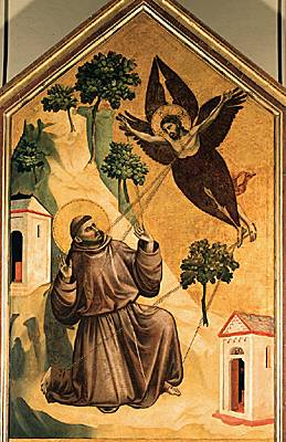 Giotto, <i>Saint François d'Assise recevant les stigmates</i>