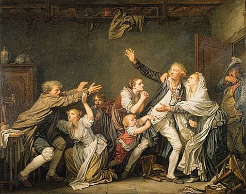 Jean-Baptiste Greuze, <i>la Malédiction paternelle</i>