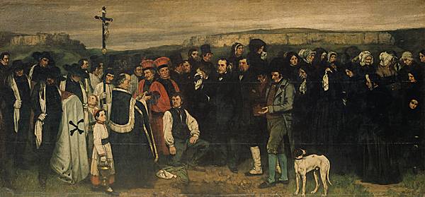 Gustave Courbet, <i>Un enterrement à Ornans</i>