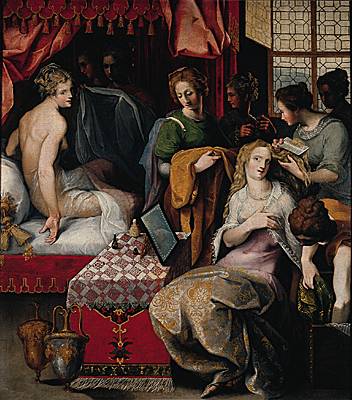 Toussaint Dubreuil, Toilette et lever d'une dame