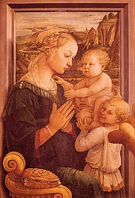 Fra Filippo Lippi, <i>Vierge à l'Enfant et deux anges</i>