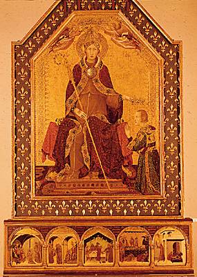 Simone Martini, saint Ludovic et Robert d'Anjou