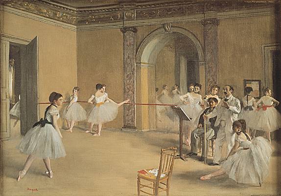 Edgar Degas, <i>le Foyer de la danse à l'Opéra de la rue Pelletier</i>