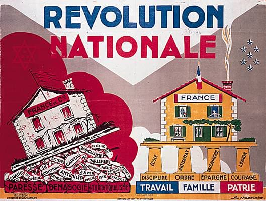 Affiche de propagande pour le régime de Vichy
