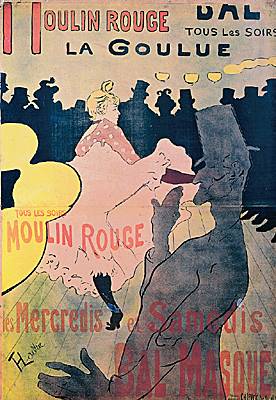 Henri de Toulouse-Lautrec, la Goulue au Moulin-Rouge