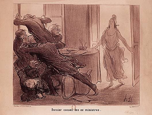 Honoré Daumier, <i>Dernier conseil des ex-ministres</i>