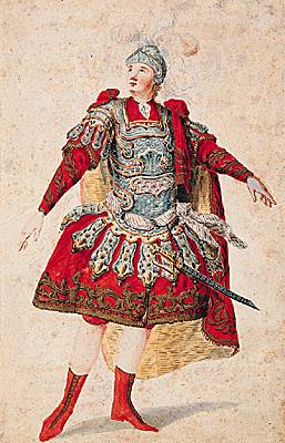 Wolfgang Amadeus Mozart, costume pour Idoménée, roi de Crète