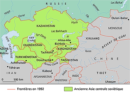 L'Asie centrale, 1992