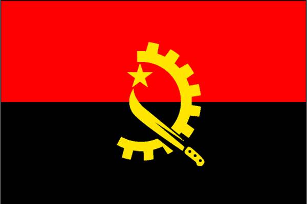 Drapeau National Officiel De L'angola Pays D'afrique Illustration de  Vecteur - Illustration du drapeau, fond: 215900779